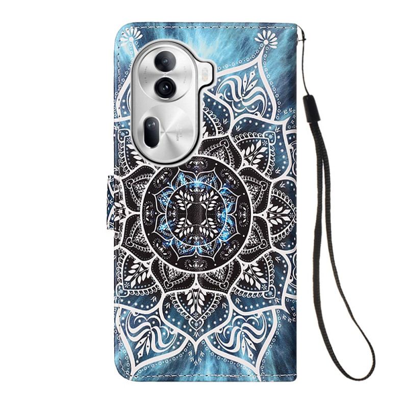 Etui Folio Oppo Reno 11 Pro 5g Mandala Kwiatowa Z Paskiem