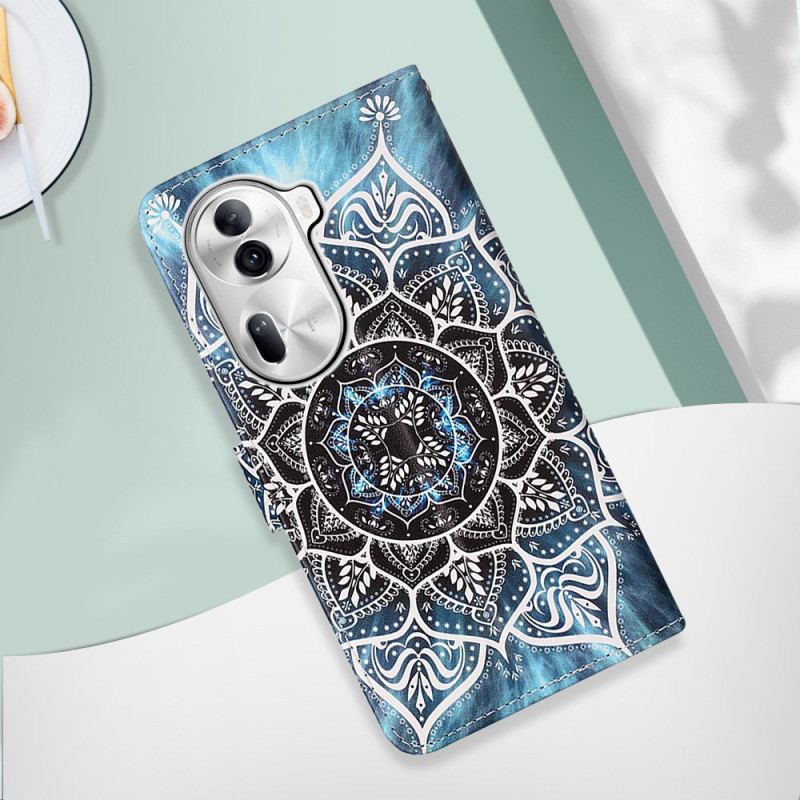 Etui Folio Oppo Reno 11 Pro 5g Mandala Kwiatowa Z Paskiem