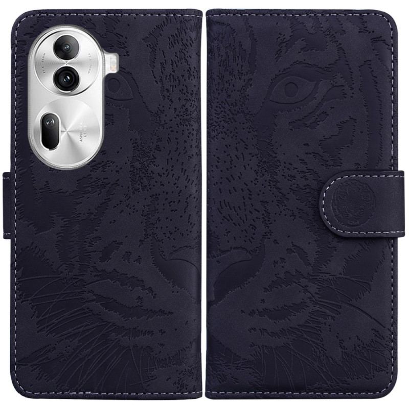 Etui Folio Oppo Reno 11 Pro 5g Ślad Tygrysa Etui Ochronne