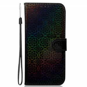 Etui Folio Oppo Reno 11 Pro 5g Styl Dyskotekowy Na Ramiączkach