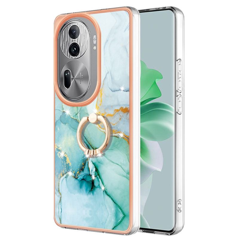 Etui Oppo Reno 11 Pro 5g Pierścień Podtrzymujący W Stylu Marmuru Etui Ochronne