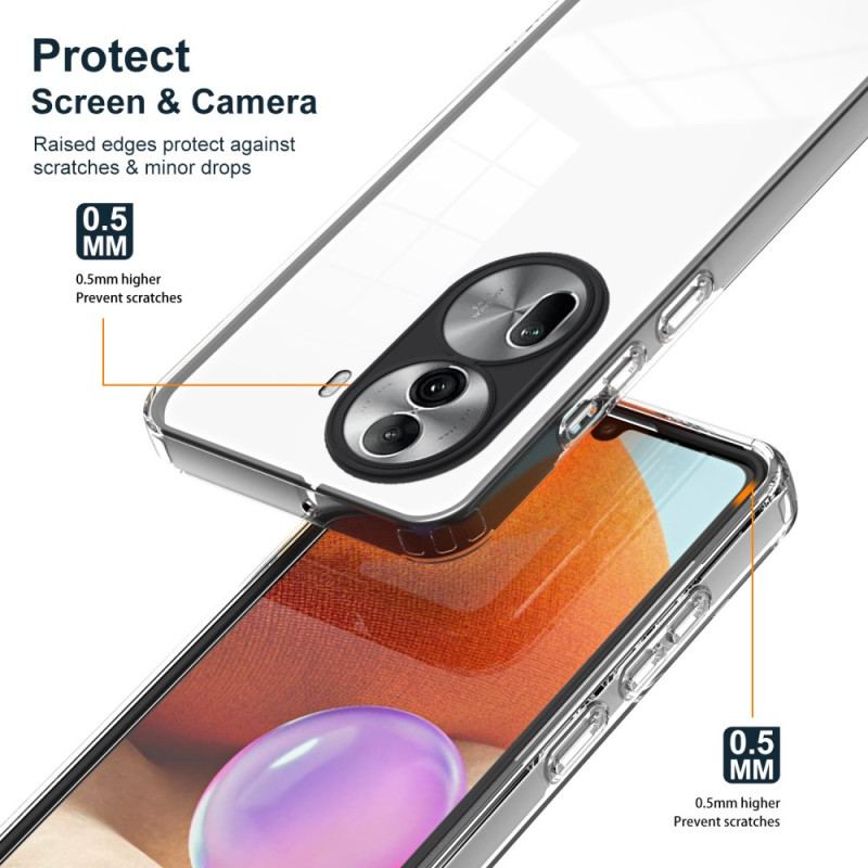 Futerały Oppo Reno 11 Pro 5g Etui Na Telefon Przezroczysta Kolorowa Obręcz