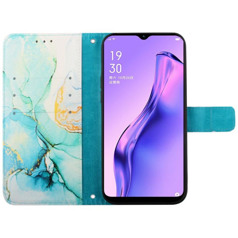 Obudowa Oppo Reno 11 Pro 5g Etui Na Telefon Wzór Marmurkowy Z Paskiem