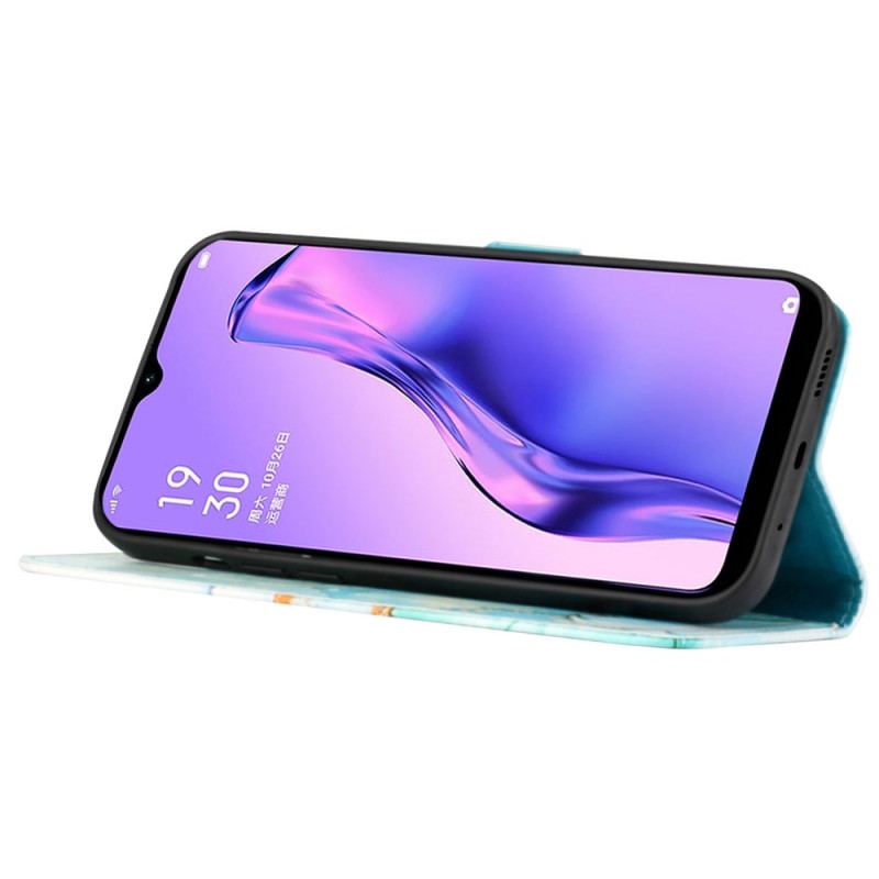 Obudowa Oppo Reno 11 Pro 5g Etui Na Telefon Wzór Marmurkowy Z Paskiem