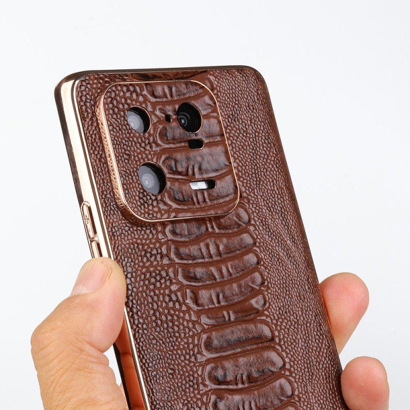 Etui do Xiaomi 13 Pro Skóra Naturalna W Stylu Krokodyla