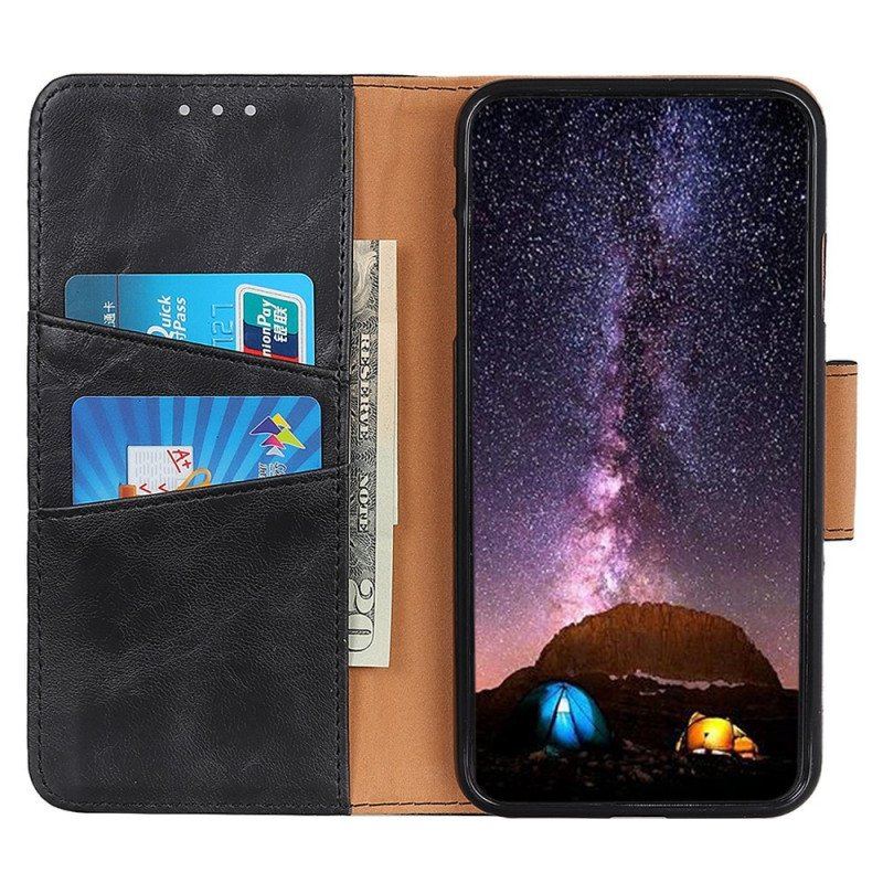 Etui Folio do Xiaomi 13 Pro Dwustronne Zapięcie Ze Skóry Dwoinowej