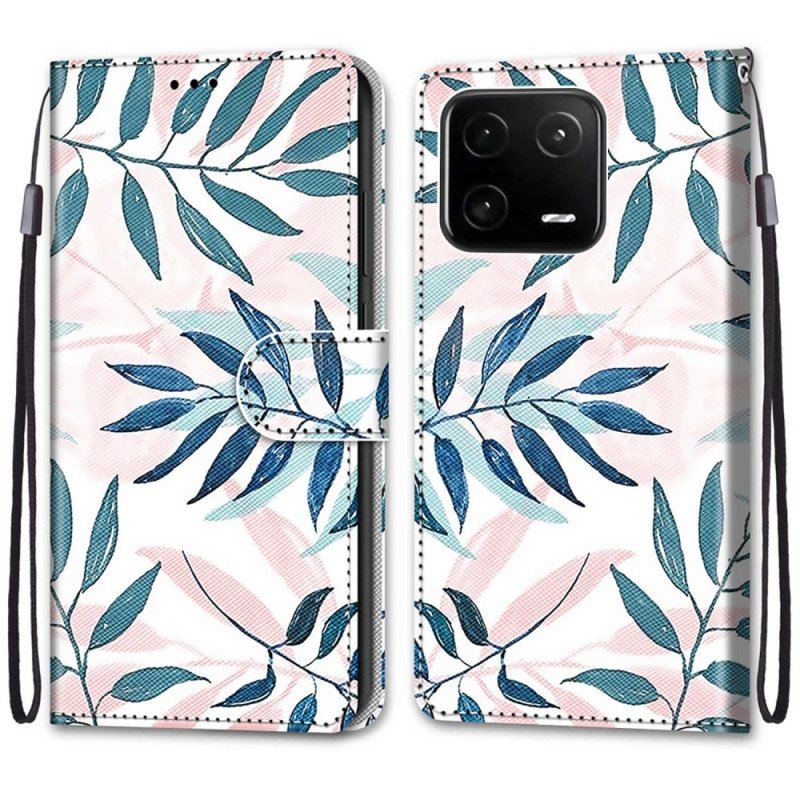 Etui Folio do Xiaomi 13 Pro Grafika Ze Smyczą