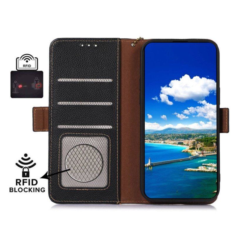 Etui Folio do Xiaomi 13 Pro Etui Ochronne Ochrona Rfid Z Prawdziwej Skóry