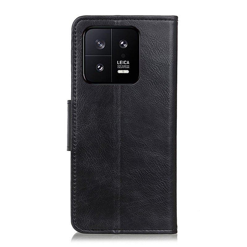 Etui Folio do Xiaomi 13 Pro Stylowe Skórzane Zapięcie Dwustronne