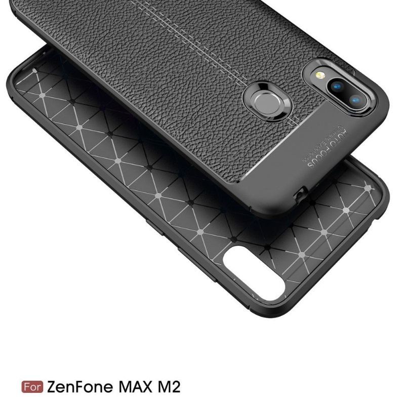 Etui do Asus Zenfone Max M2 Żel Wykończeniowy Ze Sztucznej Skóry