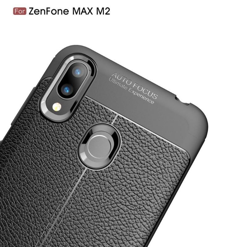 Etui do Asus Zenfone Max M2 Żel Wykończeniowy Ze Sztucznej Skóry