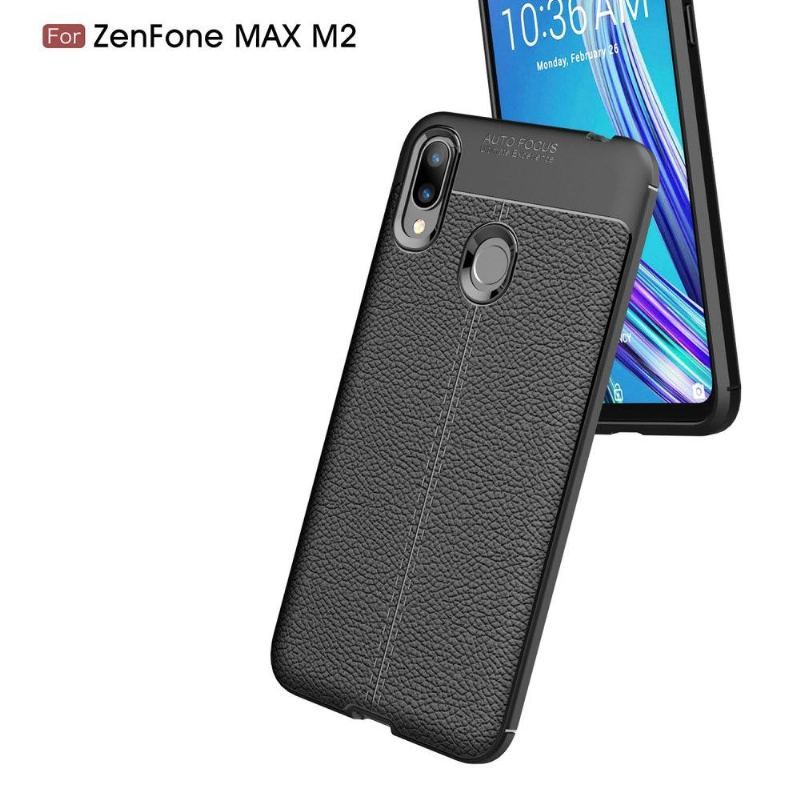 Etui do Asus Zenfone Max M2 Żel Wykończeniowy Ze Sztucznej Skóry