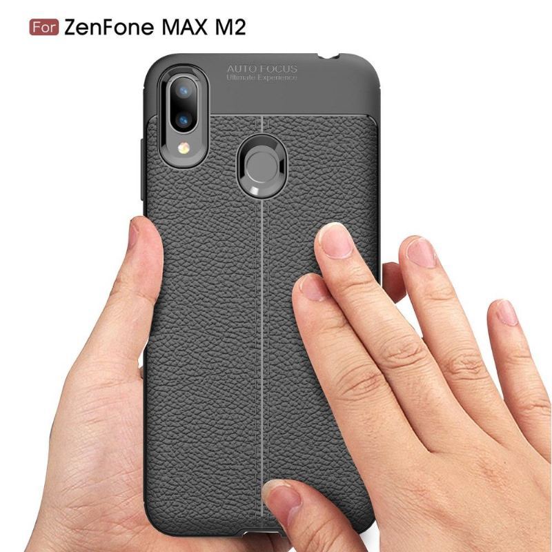 Etui do Asus Zenfone Max M2 Żel Wykończeniowy Ze Sztucznej Skóry