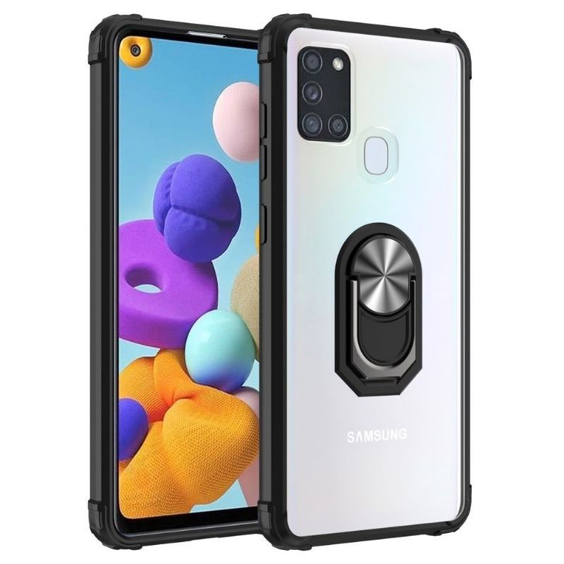 Etui do Samsung Galaxy A21s Biznes Etui Ochronne Odporny Na Wstrząsy Z Pierścieniem