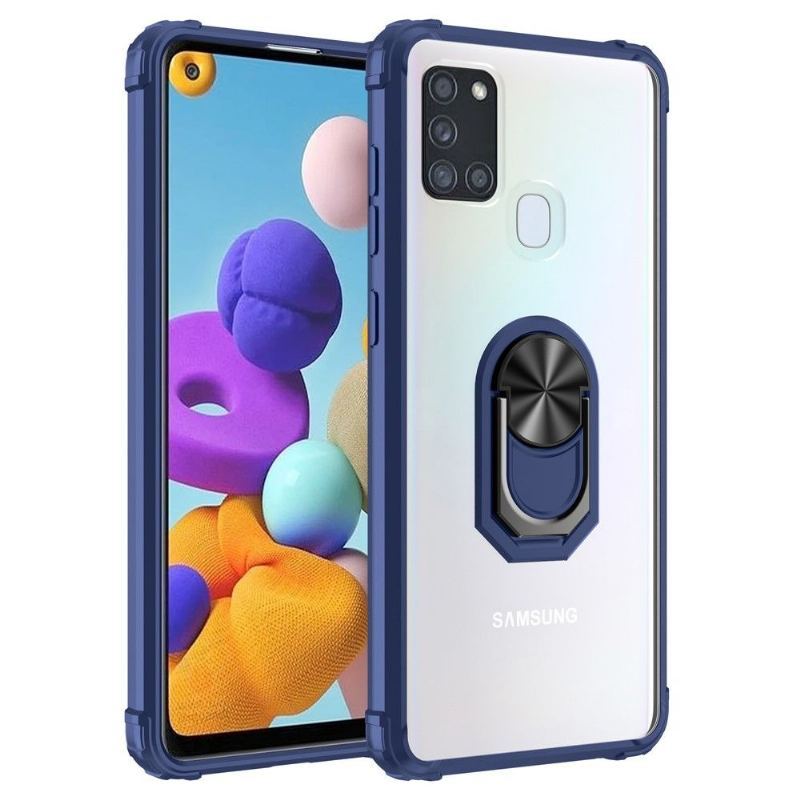 Etui do Samsung Galaxy A21s Biznes Etui Ochronne Odporny Na Wstrząsy Z Pierścieniem