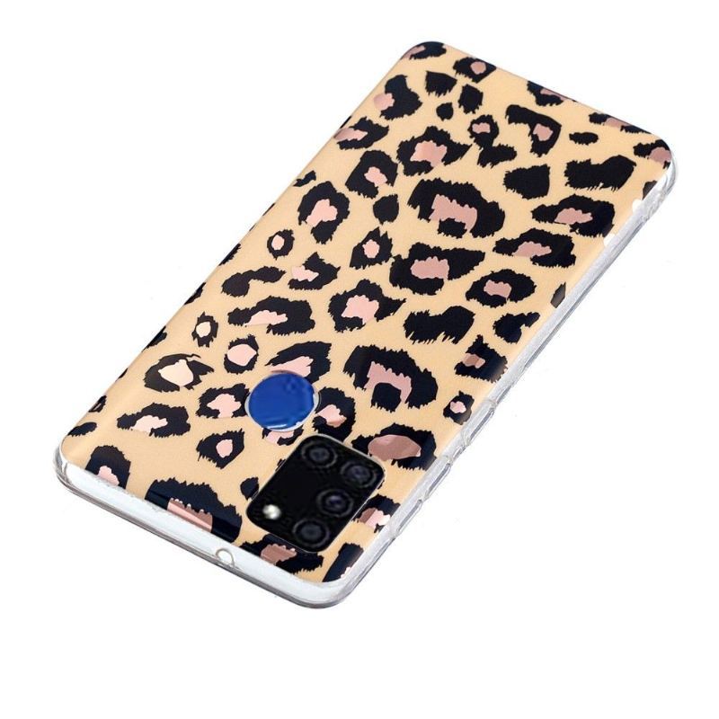 Etui do Samsung Galaxy A21s Classic Elastyczny Lampart