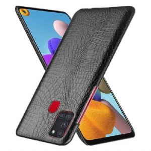 Etui do Samsung Galaxy A21s Croco Efekt Skóry