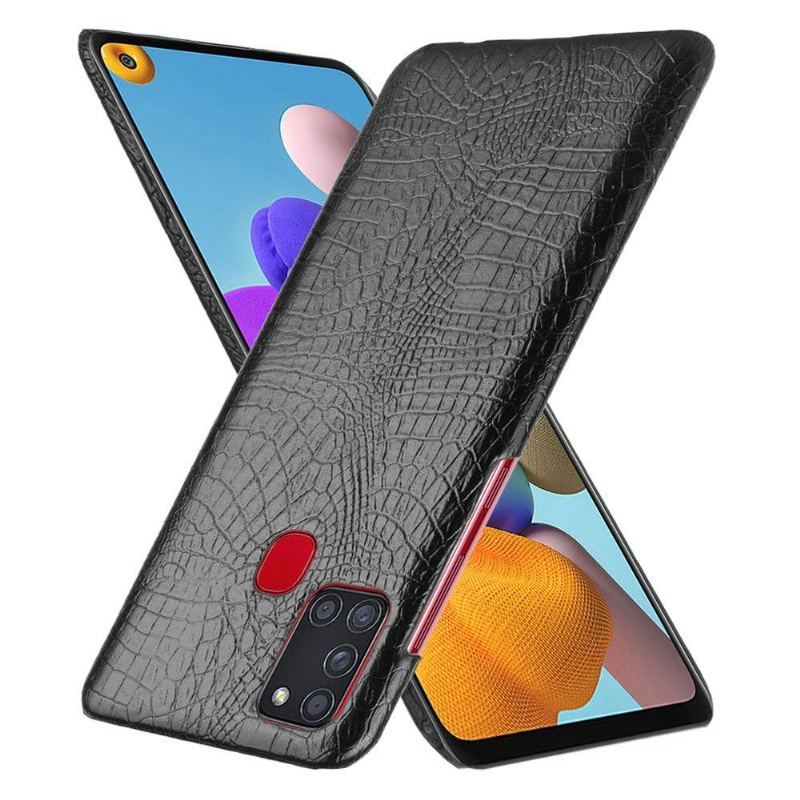 Etui do Samsung Galaxy A21s Croco Efekt Skóry