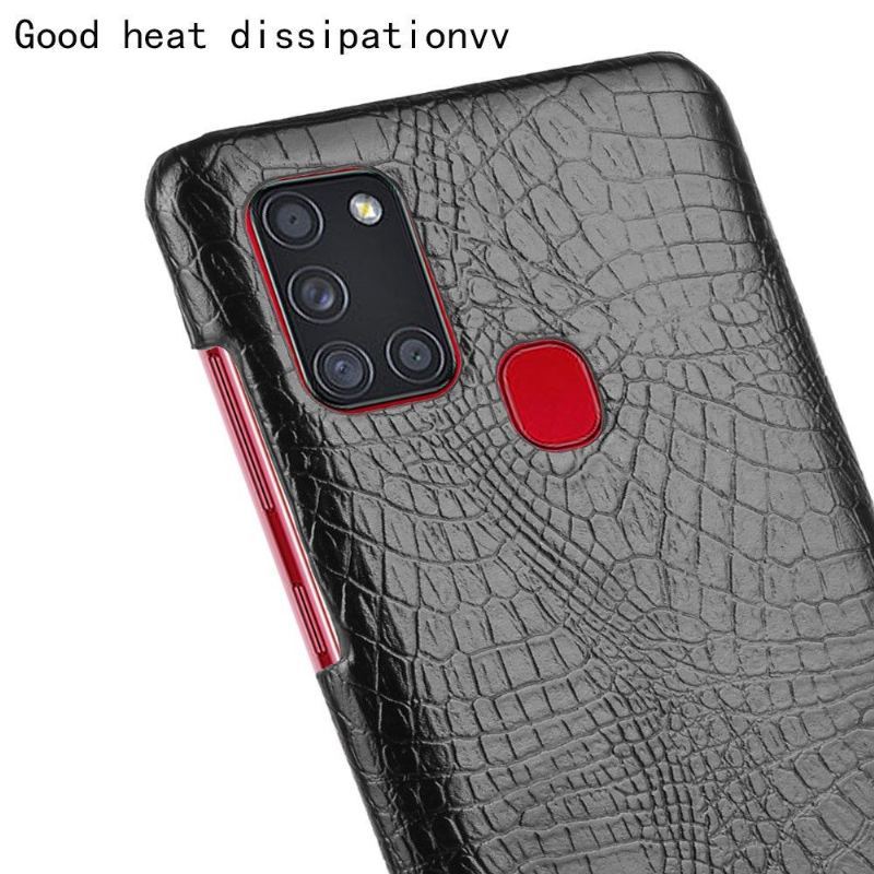 Etui do Samsung Galaxy A21s Croco Efekt Skóry