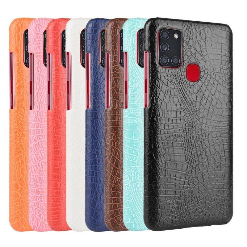 Etui do Samsung Galaxy A21s Croco Efekt Skóry