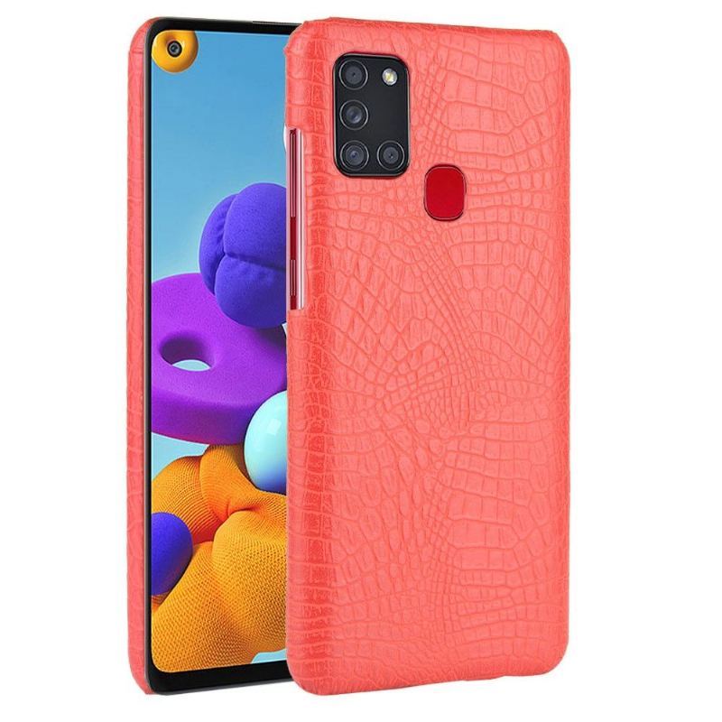 Etui do Samsung Galaxy A21s Croco Efekt Skóry