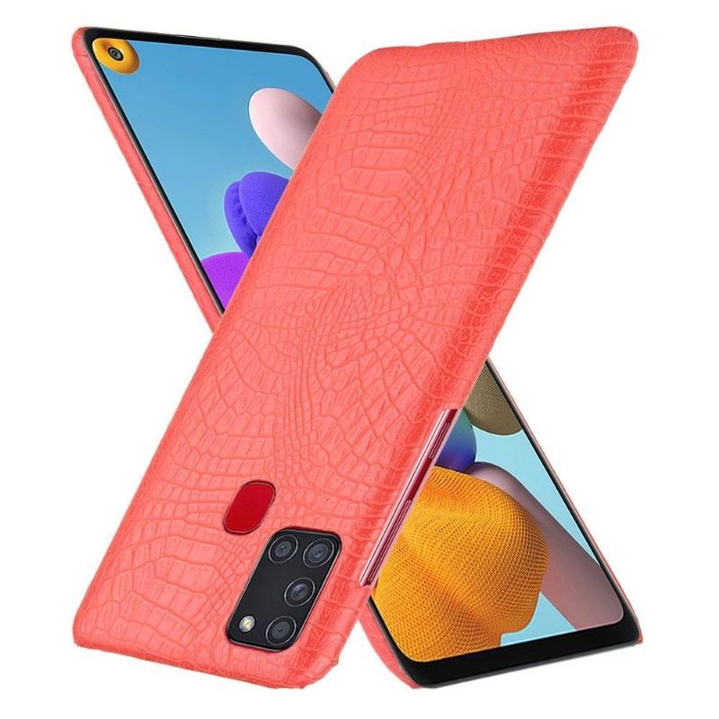 Etui do Samsung Galaxy A21s Croco Efekt Skóry