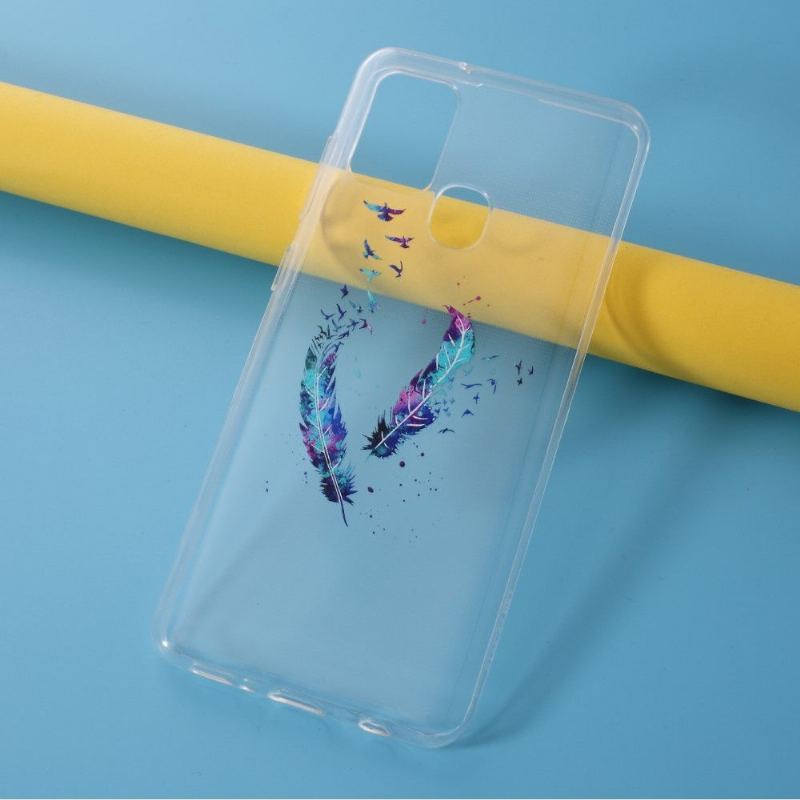 Etui do Samsung Galaxy A21s Pióra I Ptaki