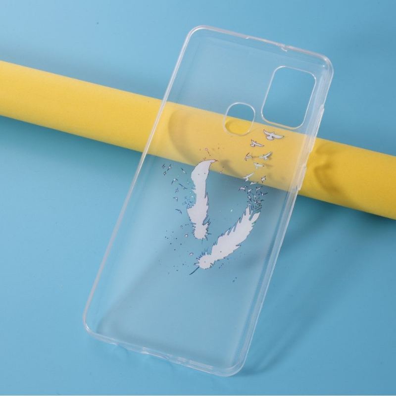 Etui do Samsung Galaxy A21s Pióra I Ptaki