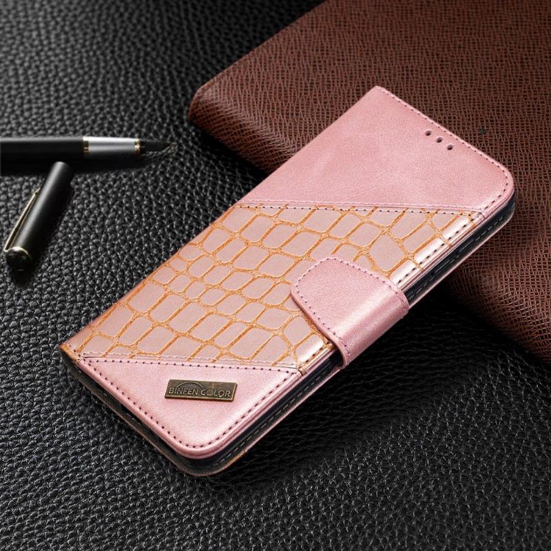 Etui Folio do Samsung Galaxy A21s Classic Croc Aspect Efekt Skóry