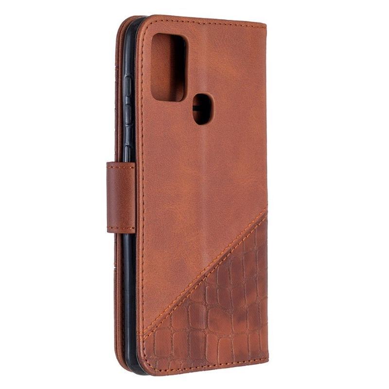 Etui Folio do Samsung Galaxy A21s Classic Croc Aspect Efekt Skóry