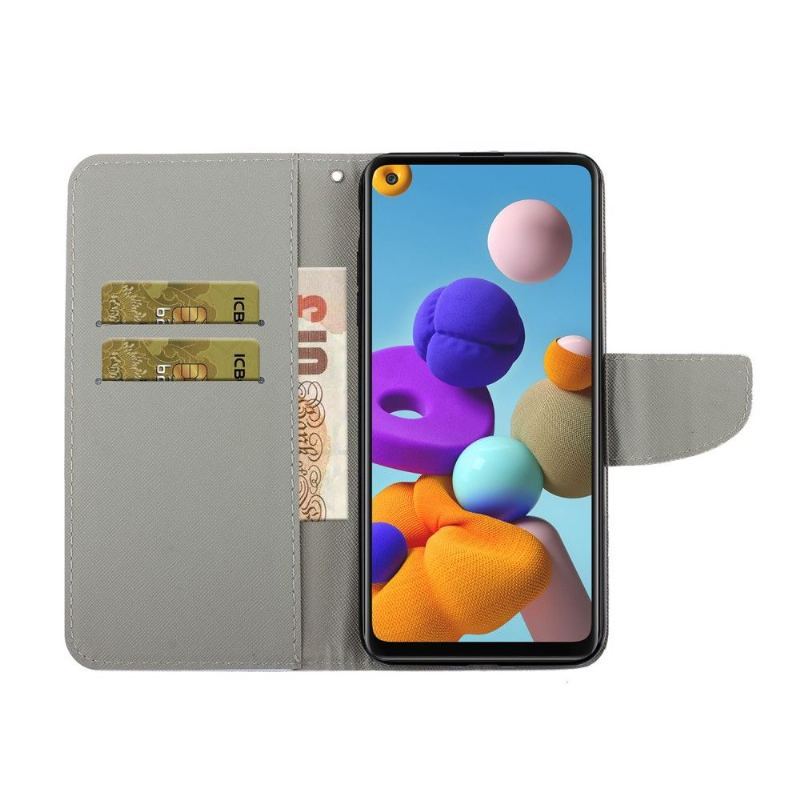 Etui Folio do Samsung Galaxy A21s Nie Dotykaj Mnie I Czatuj