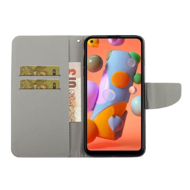 Etui Folio do Samsung Galaxy A21s Obrzeża Kaleidoscope Mandala