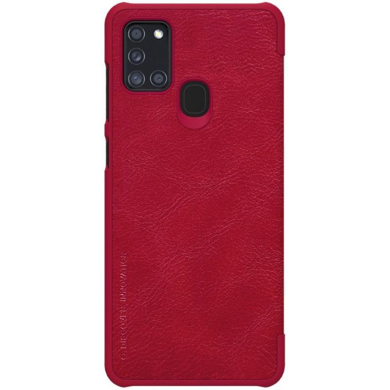 Etui Folio do Samsung Galaxy A21s Seria Qin Efekt Skóry