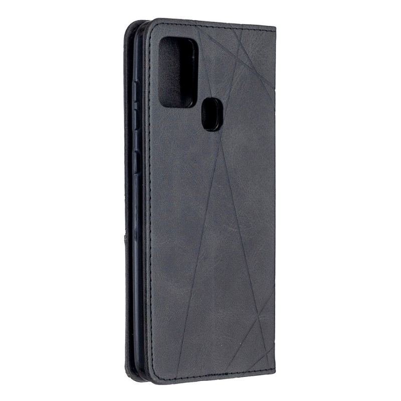 Etui Folio do Samsung Galaxy A21s Skórzane Etui Na Karty W Stylu Célinia