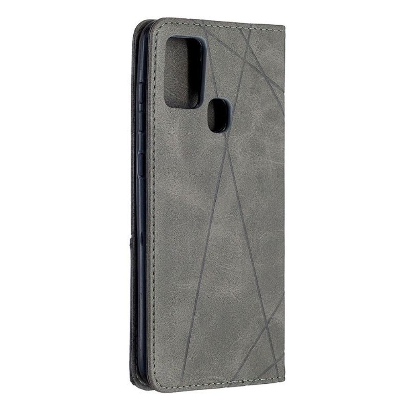 Etui Folio do Samsung Galaxy A21s Skórzane Etui Na Karty W Stylu Célinia