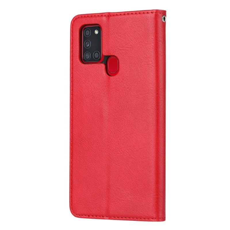 Etui Folio do Samsung Galaxy A21s Skórzany Pokrowiec Na Efekt