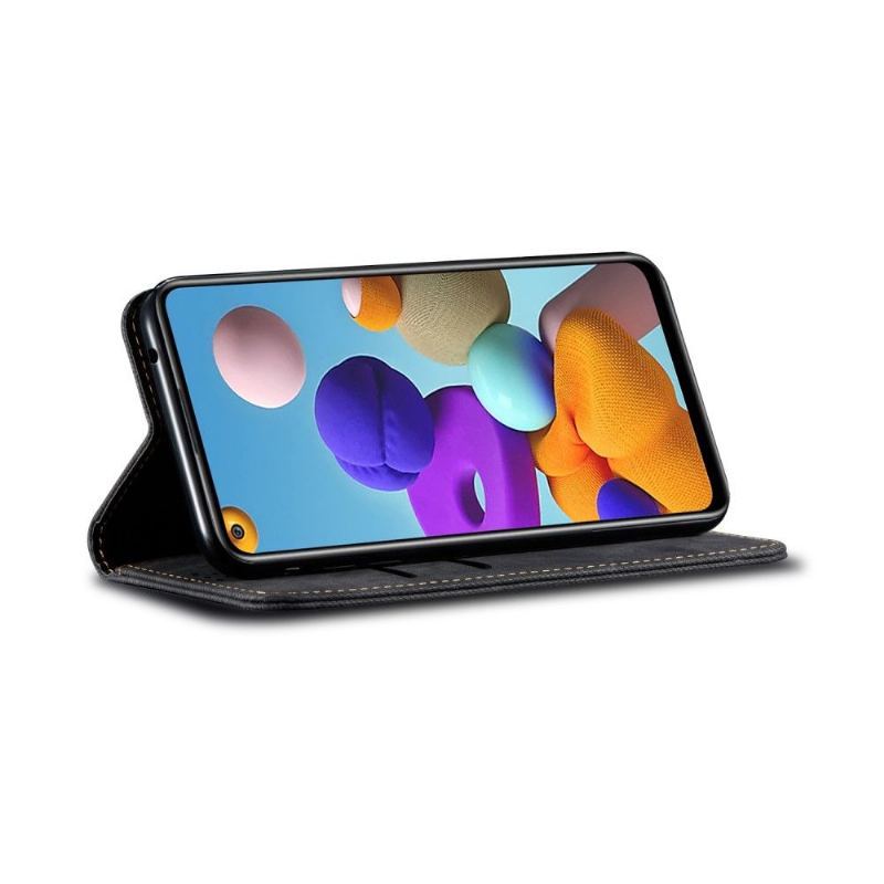 Etui Folio do Samsung Galaxy A21s Stylowe Dżinsy La Giulia