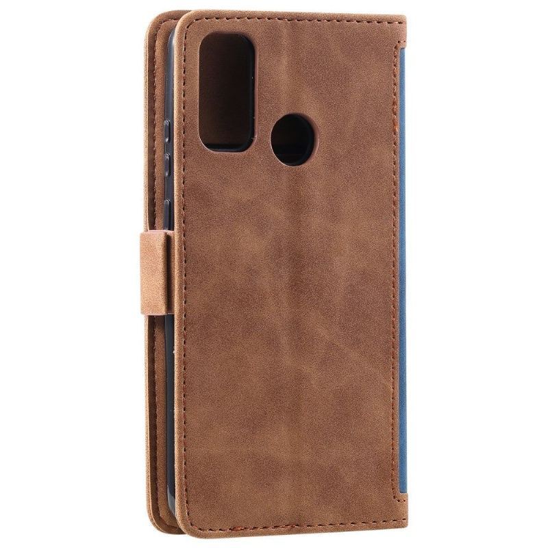 Etui Folio do Samsung Galaxy A21s z Łańcuch Vintage Posiadacz Karty