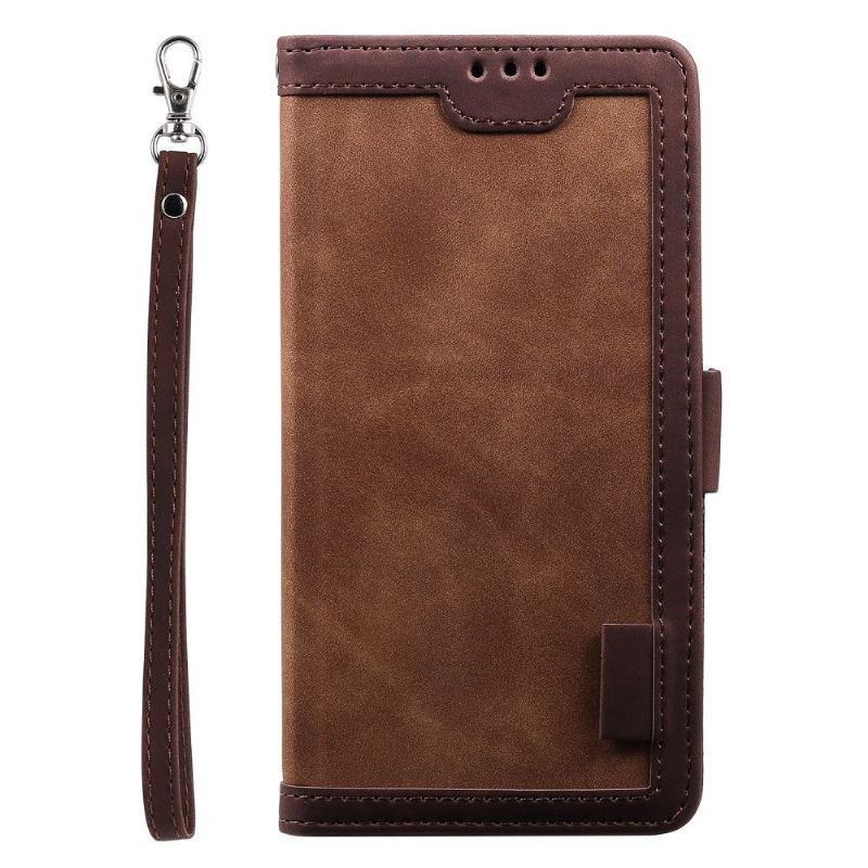 Etui Folio do Samsung Galaxy A21s z Łańcuch Vintage Posiadacz Karty