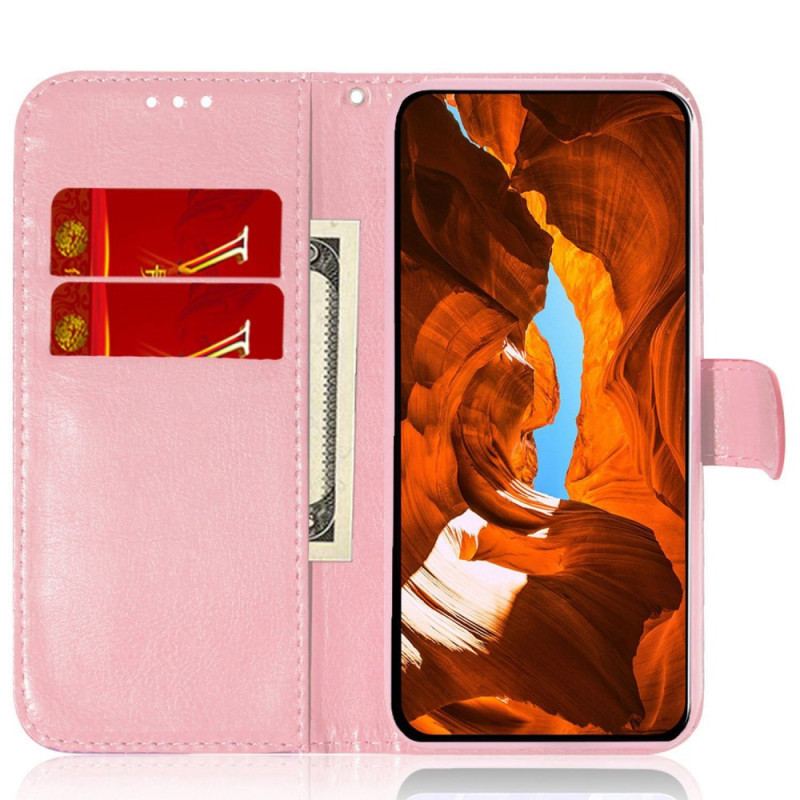 Etui Folio Do Oppo Reno 11f 5g Styl Dyskotekowy Na Ramiączkach