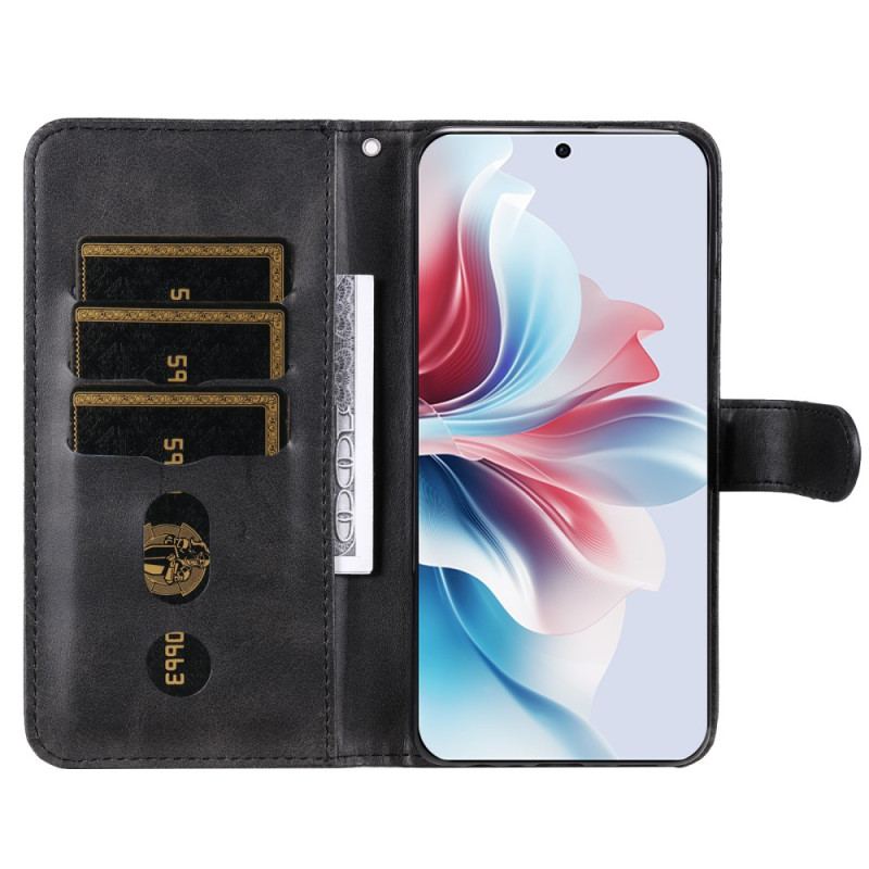 Etui Folio Oppo Reno 11f 5g Kieszeń Zapinana Na Zamek