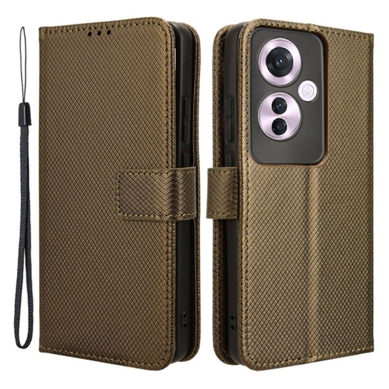 Etui Folio Oppo Reno 11f 5g Pasek W Kropki