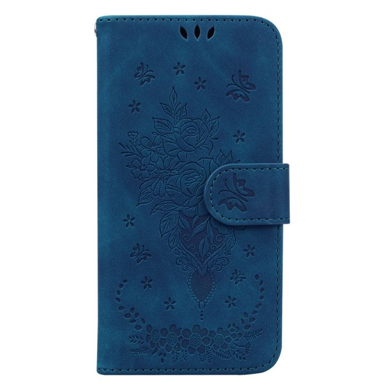 Etui Folio Oppo Reno 11f 5g Róże Z Paskiem