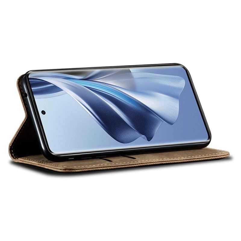 Etui Oppo Reno 11f 5g Tkanina Dżinsowa