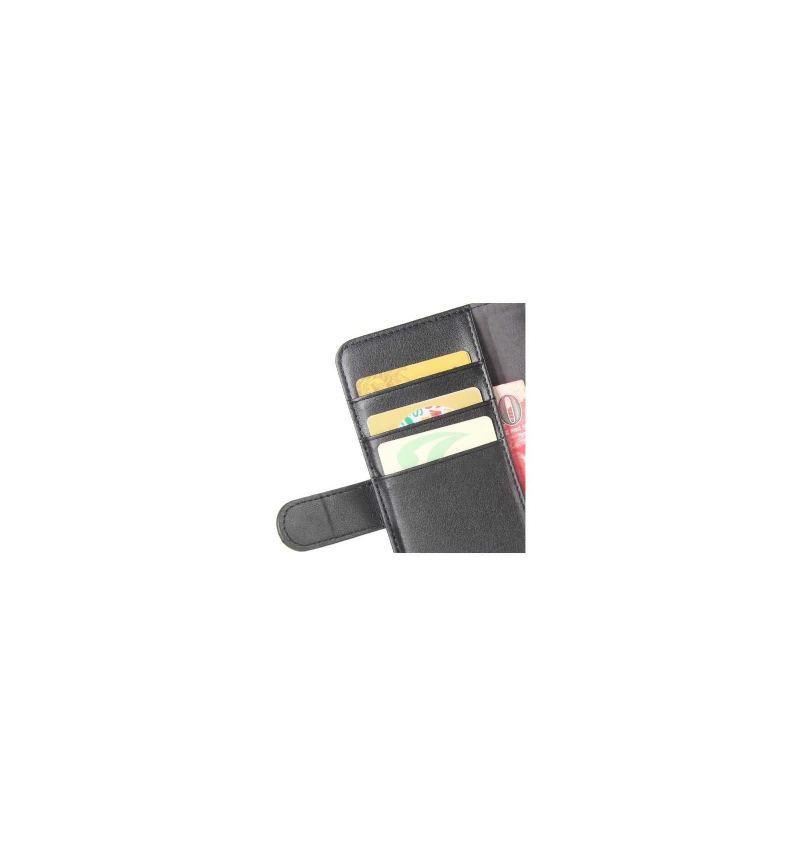 Etui Folio do OnePlus 5T Premium Skóra - Czarny