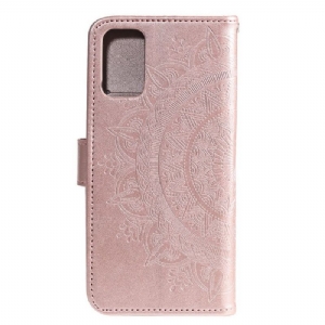 Skórzany Futerał do Xiaomi Mi 10 Lite Anti-fall Mandala Relief