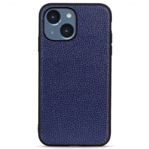 Etui do iPhone 14 Plus Prawdziwa Skóra Litchi