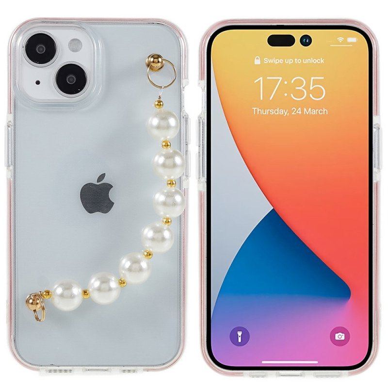 Etui do iPhone 14 Plus Silikonowe Koraliki Bransoletki