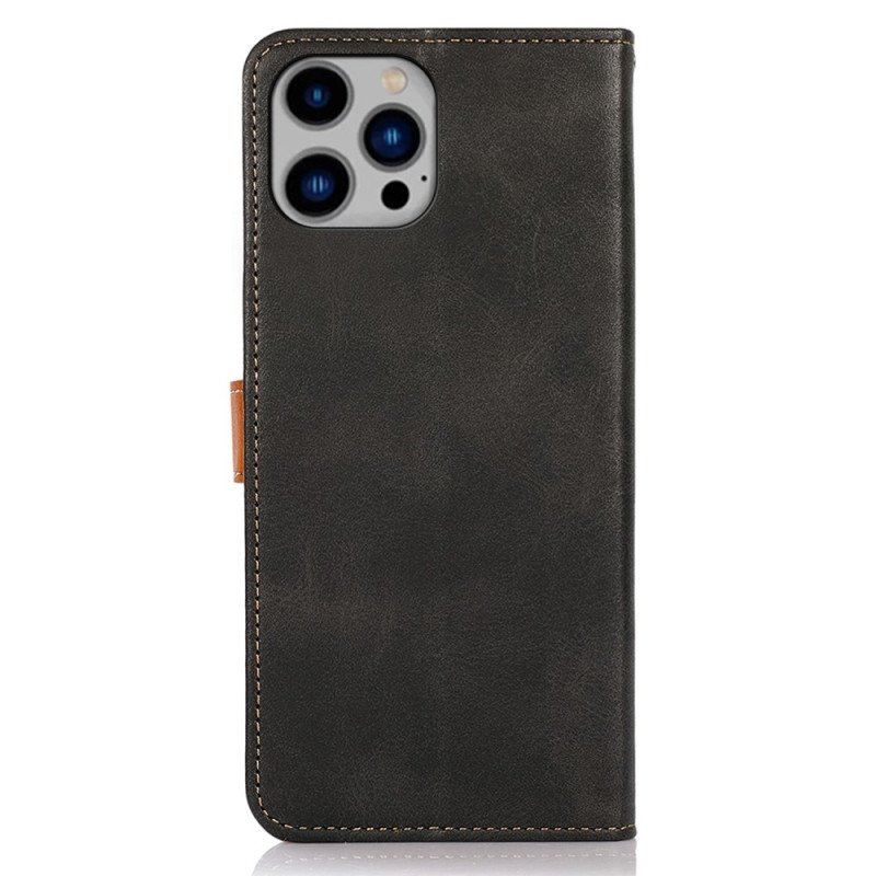 Etui Folio do iPhone 14 Plus Z Paskiem Khazneh