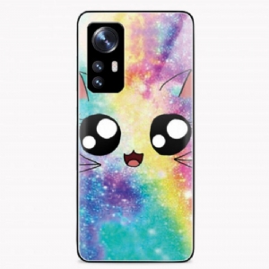 Etui do Xiaomi 12 / 12X Kot Ze Szkła Hartowanego